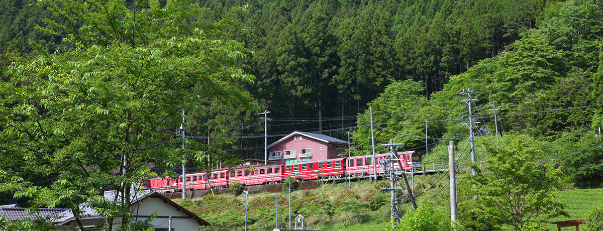 「あぷとライン」のトロッコ列車